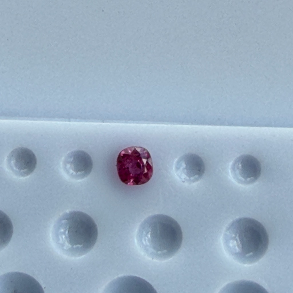 Cushion Cut Ruby Loose Gemstone .27 Carats
